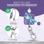 Women’s Bag Charm Key Finder, Car Keychain Hook, Cute Purse Organizer & Tote Bag Accessories, Gifts for Mom - Original
