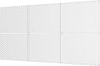 WALMANN 6-Pack 12"x16" Metal Pegboard Panels for Garage, Tool Organizer Pegboards for Pegboard Hooks - Compatible with 1/8" &