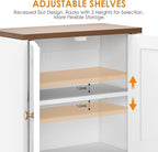 Farmhouse Medicine Cabinet - 3-Tier Wall Mounted Storage Organizer with Adjustable Shelves, Towel Bar, 5 Hooksfor Small Bathr