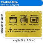 100g Rechargeable Desiccant Silica Gel Beads Pack Lab Desiccants Bag Rechargeable Moisture Absorbing for Storage Bins and