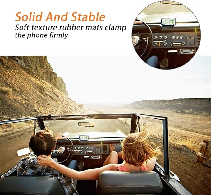 Car Phone Holder, Anti-Slip Silicone Dashboard Car Pad Compatible with iPhone, Samsung, Android Smart Phones, GPS, KGs3 and M