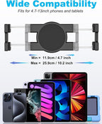Car CD Slot Tablet Mount Holder for 4.7"-13" Phone & iPad Ultra Sturdy CD Player Car Tablet Holder Stand with 360° Rotation, Compatible with iPad Pro/Air/Mini, Galaxy Tabs, iPhone, Tablets