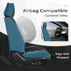 Coverado Car Seat Covers Full Set, Seat Covers for Cars, Front Seat Covers and Back Seat Cover Waterproof Leather Automotive 