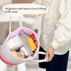 luxury little Diaper Caddy Organizer, Large Cotton Rope Nursery Baby Basket, Changing Table Organizer for Baby Diaper Storage