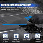 Car Window Tint Squeegee with Magnetic Rubber Blade – Heavy-Duty Tinting Application Tools for Car Vinyl Wrap, Window Film Installation&Glass Cleaning – Universal Water Removal Scraper (2PCS)