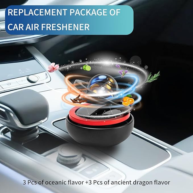 Kwak's 6 Packs Air Freshener Refill Tablets ，Individual Package Long Lasting Fresheners for Cars （2 Scents included Gulong Fr