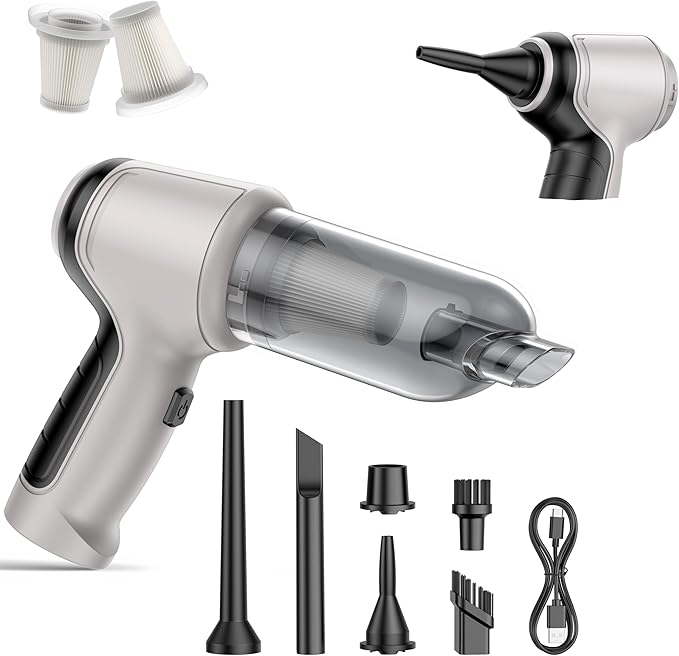 Car Vacuum Cleaner, 15000Pa Handheld Cordless Rechargeable Wet & Dry Vacuum, 120W High Power for Car, Pet, Home, Office Clean