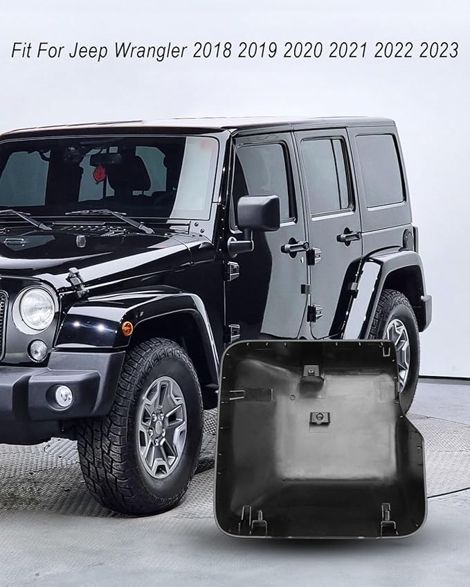 Left Mirror Cover Cap Trim Fit for Jeep Wrangler JL 2018-2023 Replace 68361961AA, Side Door Rearview Mirror Cover