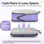 Veken 9/11 Set Compression Packing Cubes for Travel Essentials,Compressible Expandable Large Luggage Suitcase Organizer Bags 