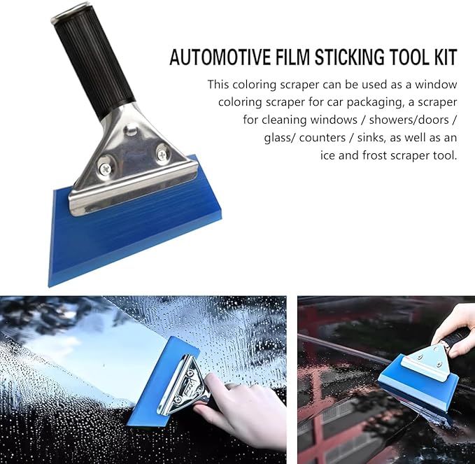 Mandark 18PCS Car Window Tint Kit, Vehicle Glass Protective Film Wrapping Installation Set, Auto Vinyl Wrap Tinting Tools Included Squeegees, Felt Squeege, Cutting Knife with Blades