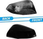 Motoforti Left Side Wing Mirror Cover for Toyota RAV4 2019-2025, Car Rear View Mirror Cover Cap No.87945-42160, Car Exterior Door Side Rearview Mirror Cap Mirror Housing, Glossy Black