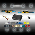 New Features Forward and Reverse Parking sensors, Option to Measure Distance in inches, bidirectional Display Option, and Customizable Digital Direction 18 Color Probes to Choose from(Light Grey)