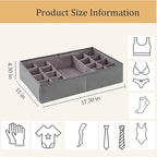 Drawer Organizer Clothes, Adjustable Dividers and Can Change the Size of the Dividers According , Can be Used in the Bedroom,