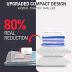 VMstr Vacuum Seal Bags for Clothing Travel, Carry-on Size for Luggage Compression Packing, Space Bags with High Pressure Elec