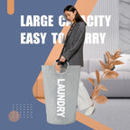 Caroeas 90L Laundry Basket (13 Colors), Waterproof Laundry Hamper, Laundry Bag with Padded Handles, Clothes Hamper, Collapsib