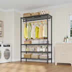 VIPEK V1 Plus Heavy Duty Clothes Rack with Shelves - 4 Tiers Adjustable Height | Holds Up to 540lbs | Perfect for Small Space