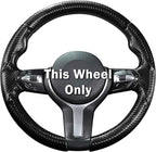 Steering Wheel Cover for BMW X3(2014-2017) X5(2014-2018) 3 Series(2012-2019) 5 Series(2014-2016) 328i 320i 330i 325i 528i 535i 530i 540i M3 2 4 6 Series X4 X6 M2 M4 M5 M6 Accessories (Matte Black)