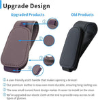 Yuoyar 2 Packs Magnetic Sunglass Holder for Car Visor - Universal Sunglasses Clip for Different Size Eyeglasses - Convenient Interior Car Accessories (Purple)