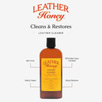 Leather Honey Leather Cleaner: Non-Toxic Leather Care Made in the USA Since 1968. Deep Cleans Leather, Faux & Vinyl - Couches