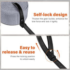 Ratchet Tie Down Straps, 2340lb Break Strength, 4pc 1inch x 16FT Tie Down Strap Set with Padded Handles & Coated S Hook W/Safety Clip, Cargo Strap Tie Down for Motorcycle, Truck (Grey)