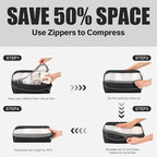 6 Set Compression Packing Cubes for Travel, Lightweight and Space-Saving Luggage Organizer Bags, Sturdy Travel Essentials for