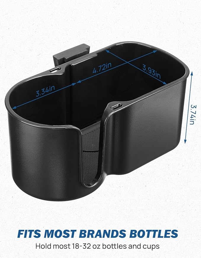 JOYTUTUS Cup Holder Compatible with Ford Maverick 2022-2025 2026 Rear Seat Cup Holder Organizer FIT Insert Expander, Hold 18-32 oz Bottle and Mugs
