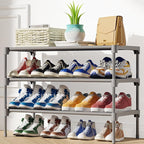 Kitsure Shoe Rack - Non-Woven Shoe Rack Shelf, Shoe Organizer for Closet, Entryway, Garage & Corridor, Stackable Shoe Shelves