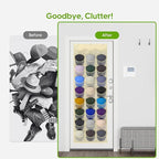 Unjumbly Baseball Hat Rack, 27 Pocket Over-The-Door Hat Organizer with Clear Deep Pockets to Display Baseball Caps Collection