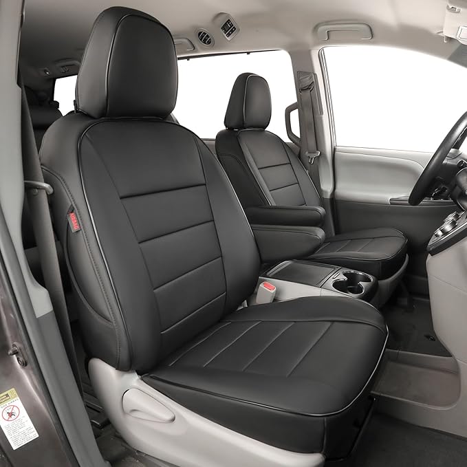 EKR Sienna Seat Covers for 2011-2020 Toyota Sienna LE,XLE, SE,XLE Premium 2nd Row 4/2/4 Split,8 Seats,Waterproof Car Seat Cov