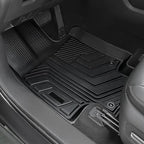 Floor Mats for Toyota Highlander 2020-2026, All Weather Floor Mats Trunk Cargo Liner with Backrest Protectors Accessories, Full Coverage Set (Fit 7 Sests)