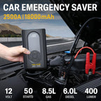 TELUXE Jump Starter with Air Compressor, 2500A 150PSI Car Battery Jump Starter with Digital Tire Inflator, 12V Lithium