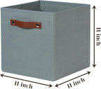 Temary 11x11 Storage Cubes Fabric Cube Storage Bins with Handles Clothes Storage Boxes Baskets for Organizing Home, Shelf, Cl