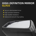 Dasbecan Left Driver Side Door Mirror Compatible with Ford F150 2015-2020 Non-Heated With Blind Spot glass Without Turn Signal Light Without Puddle Light Replace#FL3Z17683AK (3Pins) Black