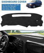FIILINES Dash Cover for 1998-2005 Chevrolet Blazer/1998-2004 Chevrolet S10/1998-2001 GMC Jimmy/1998-2004 GMC Sonoma Dashboard