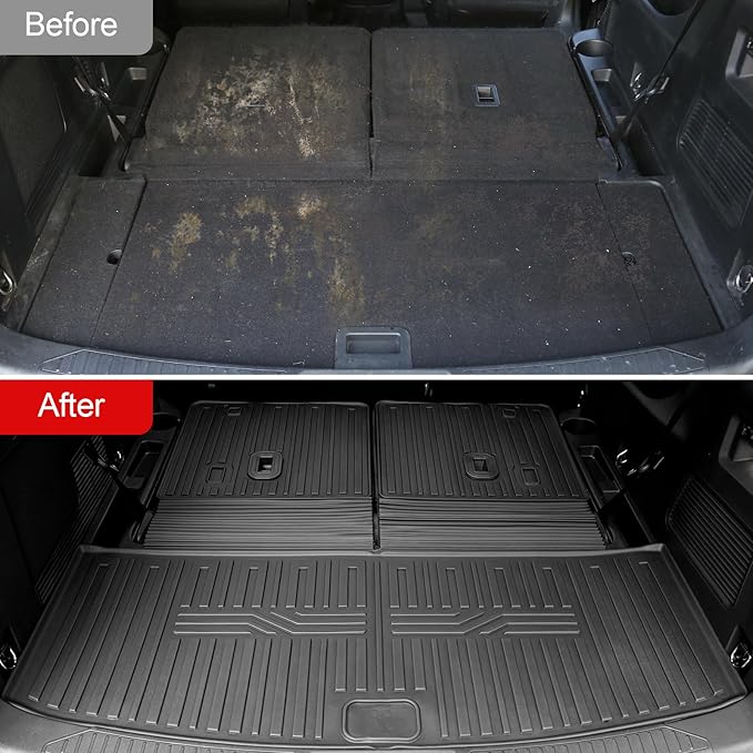 Cargo Mat for 2020-2025 2026 Ford Explorer Accessories All Weather Trunk Liner Replacement for 2025 Ford Explorer ST Accessories 2025 2024 2023 2022 2021 Stereo