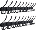 Dseap Coat Rack Wall Mount - 38” Long 10-Tri-Hooks Heavy Duty Coat Hanger Rail Wall Hooks for Hanging Coats Hats Clothing Clo