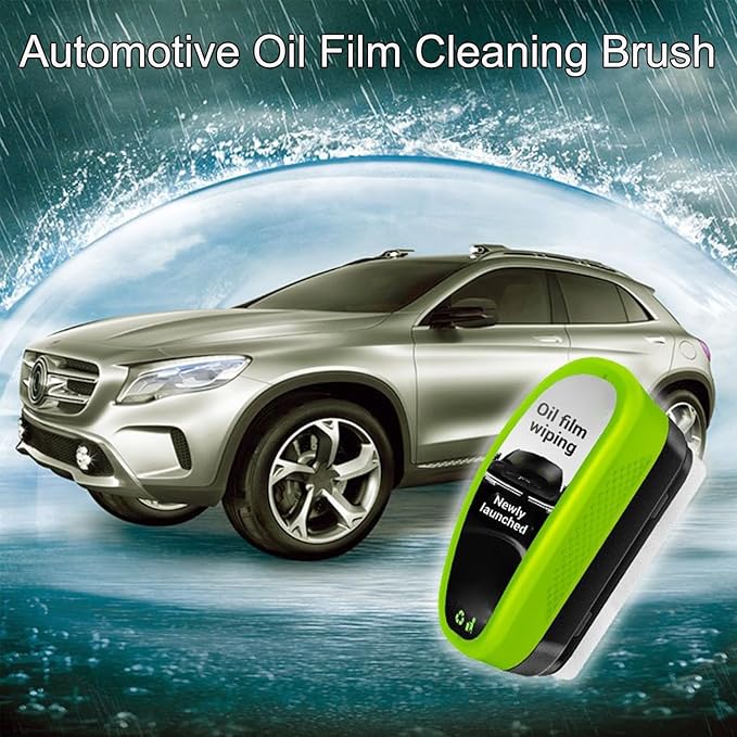 Car Windshield Cleaner, 120ml Reusable Automotive Oil Film Cleaning Brush - Preserve Clarity, Immediately See the Effects,Per