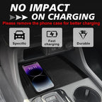 Muslogy Center Console Organizer & Wireless Charger Protective Mat Compatible with Honda Pilot 2023-2026/2024-2026 Passport Accessories Phone Charge Area Cover Console Inserts Mats Anti Slip 2PCS Set