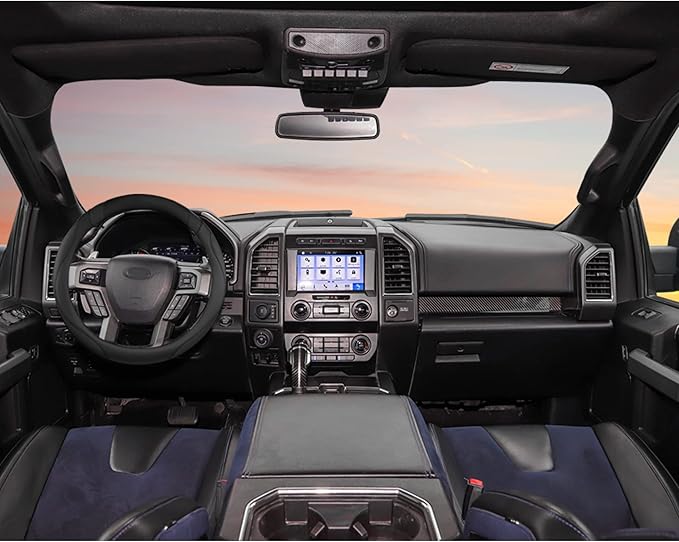 West Llama Customized Auto Car Steering Wheel Cover for Ford F-150, F-250, F-350, Expedition (Black)