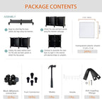 HOMIDEC 6-Cube Storage Organizer, Closet Organizer Storage Shelf Bookcase Bookshelf with Metal Hammer, Storage Cubes Organize
