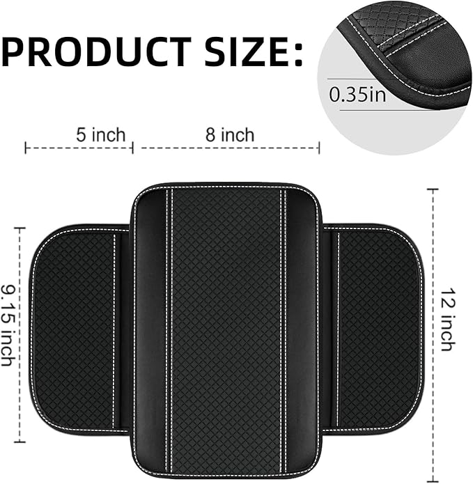 NBTEPEM 10 Pcs Car Floor Mats Full Set Car Accessories, Microfiber Leather Steering Wheel Covers 14.5-15 inch, Center Console Cover, Seat Belt Pads, Cup Coasters, Universal Interior Decor(White)