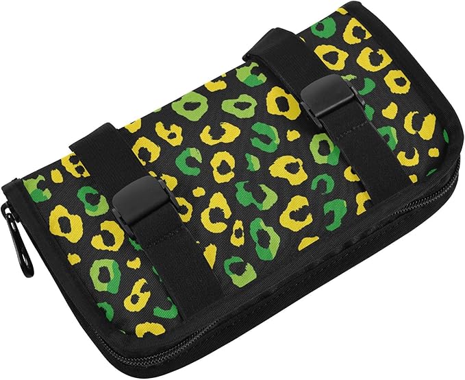 Car Tissue Holder Car Visor Organizer Tissue Box Holder for Car Sun Visor Organizer with Car Vehicle Accessories Essentials Interior for Women Men Jamaican Leopard Print Green