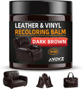 Leather Recoloring Balm - Scratch Repair & Color Restore Kit for Faded Leather, Leather Couch & Car Seats - 10OZ Leather Rest