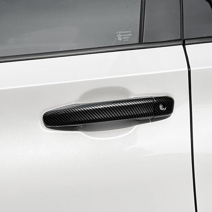 YINGTUU for Honda Accord 10th Gen 2018 2019 2020 2021 2022 Accessories Stickers Door Handle Cover Decals Carbon Fiber Pattern
