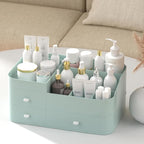 MIUOPUR Makeup Organizer for Vanity, Large Capacity Desk Organizer with Drawers for Cosmetics, Lipsticks, Jewelry, Nail Care,