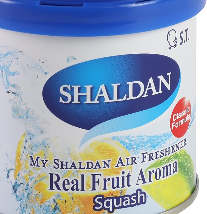 Auto Dynasty My Shaldan Japanese Room/Car Limonene Gel Natural Air Freshener, Cans, Blue Squash Scent, 80g