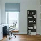 FURINNO Wright 5-Shelf Bookcase, Cinnamon Cherry