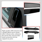 Car Exterior Door Handle Cover,for kia k4 2024 2025 2026,Car Exterior Door Handle Bowl Cover Protector，Car Sport Accessories - Bright Black