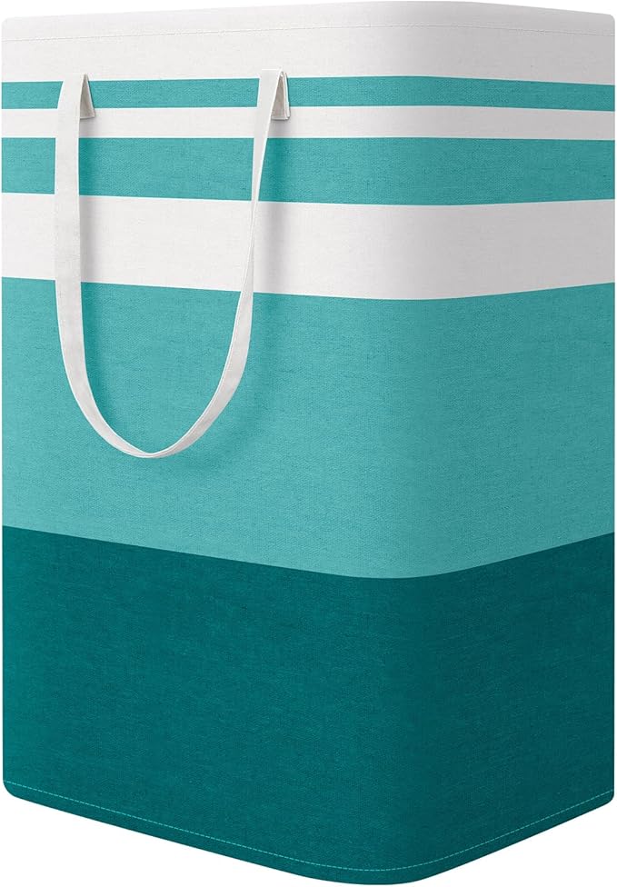 StorageRight Large Collapsible Laundry Basket Hamper with Easy Carry Handles，Freestanding Clothes Hampers for Laundry, Bedroo