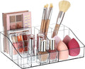 Vtopmart 1 Tier Clear Makeup Organizer with Drawer, Cosmetic Storage for Dresser Countertop and Bathroom Vanity, Beauty Holde